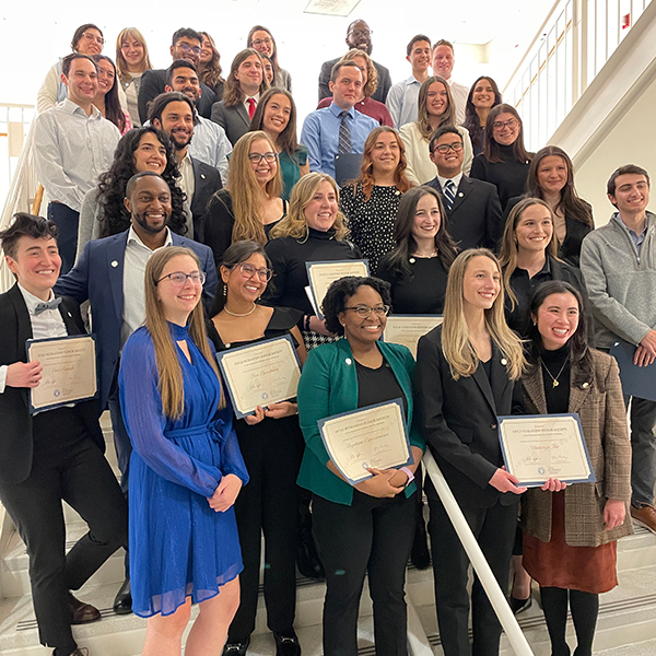 SOM Students Receiving Award